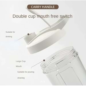 2658139 KABLOSUZ OTOMATİK KARIŞTIRMALI ŞİŞE 400ML / 14OZ