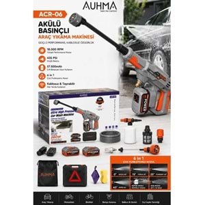 AUHMA ACR-06 KABLOSUZ TAŞINABİLİR ULTRA YÜKSEK BASINÇLI ARABA YIKAMA MAKİNESİ