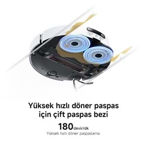 XİAOMİ H50 PRO VACUUM/MOP ROBOT SÜPÜRGE BEYAZ