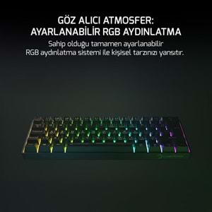 GAMEPOWER LYRA RGB 60M MEKANİK RED SWİTCH SİYAH KLAVYE