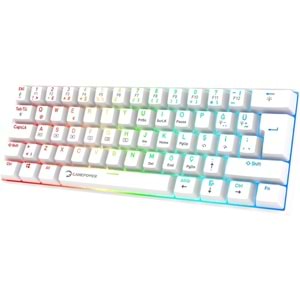 GAMEPOWER LYRA RGB 60M MEKANİK RED SWİTCH BEYAZ KLAVYE