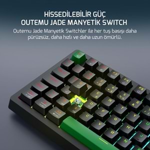 GAMEPOWER TIRUS HE80 8K HZ RGB MANYETİK SWITCH KABLOLU GAMING MEKANİK KLAVYE
