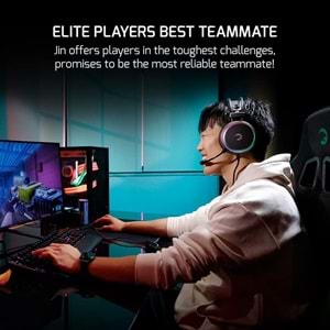 GAMEPOWER JIN 7.1 SURROUND RGB AYDINLATMALI GAMING OYUNCU KULAKLIĞI - SİYAH