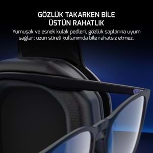 GAMEPOWER RYO 7.1 SURROUND RAINBOW GAMING OYUNCU KULAKLIĞI - SİYAH