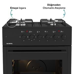 KUMTEL LF662S-40F TAM BOY FIRIN SİYAH