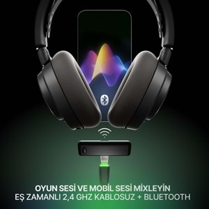 STEELSERIES ARCTIS NOVA 7X GEN 2 ÇOKLU PLATFORM KABLOSUZ GAMING OYUNCU KULAKLIĞI - SİYAH
