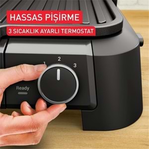 TEFAL GC510DE0 SUPERGRILL 3in1 6 DİLİM KAPASİTELİ 2000W BARBEKÜ IZGARA VE TOST MAKİNESİ - INOX