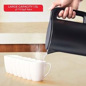 TEFAL KO1408 THERMO PROTECT SU ISITICI KETTLE - SİYAH