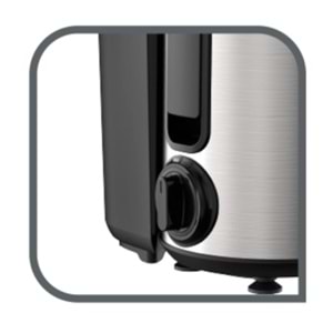TEFAL ZE420D38 FRUTELIA PLUS 400W KATI MEYVE SIKACAĞI - GÜMÜŞ/GRİ
