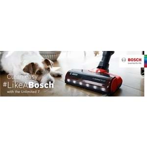 BOSCH UNLİMETED 7 PRO ANİMAL DİKEY ŞARJLI SÜPÜRGE BCS711PET