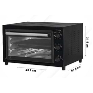KUMTEL KF-5320 MİNİ FIRIN SİYAH