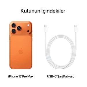 İPHONE 17 PRO MAX 512 GB COSMİC ORANGE