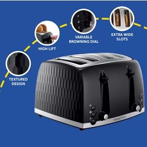 RUSSELL HOBBS 26071 HONEYCOMB EKMEK KIZARTMA MAKİNESİ