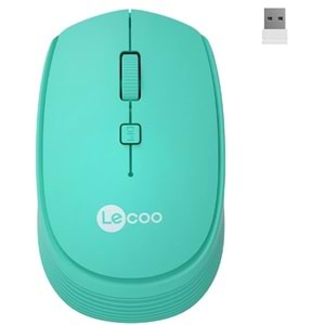 LECOO WS202 WİRELESS MOUSE TURKUAZ