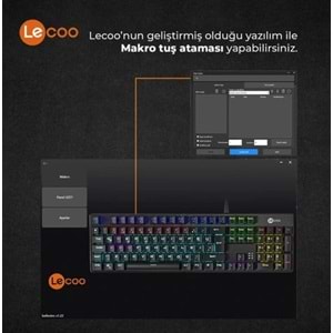 LECOO KG1101 KABLOLU RGB OYUNCU KLAVYESİ SİYAH