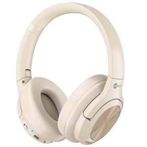 LECOO ES208 MİKROFONLU BLUETOOTH KULAKLIK KREM RENGİ
