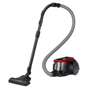 Samsung VC07M2110SR 700W Toz Torbasız Süpürge - 1.5L Hazne, Anti-Tangle Türbin, Kırmızı/Siyah