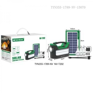 NEWVEW NV-T202 SOLAR GÜNEŞ ENERJİLİ AYDINLATMA SİSTEMİ