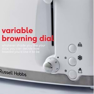 RUSSELL HOBBS 26070 HONEYCOMB KOLLEKSİYON 4 DİLİM EKMEK KIZARTMA MAKİNESİ BEYAZ