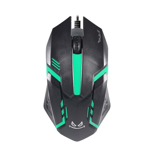RUSH KABLOLU USB OYUNCU MOUSE SİYAH RM01