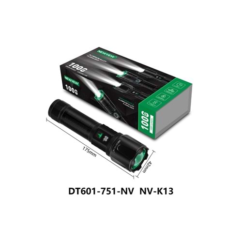 NEWVEW NV-K13 EL FENERİ 1000 LUMEN