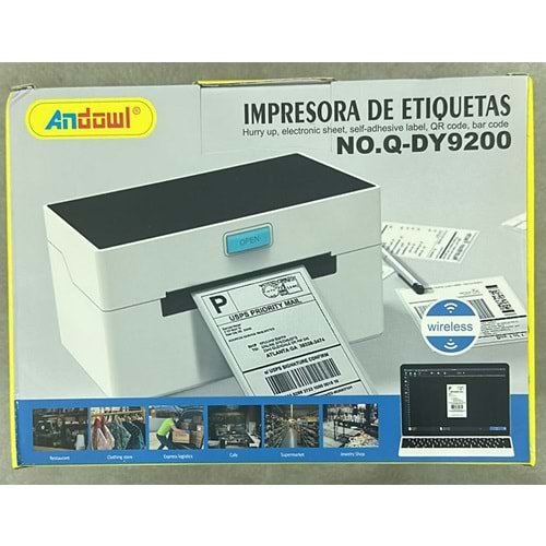 ANDOWL LABEL PRİNTER TERMAL YAZICI PRİNTER ETİKET MAKİNESİ 2554129