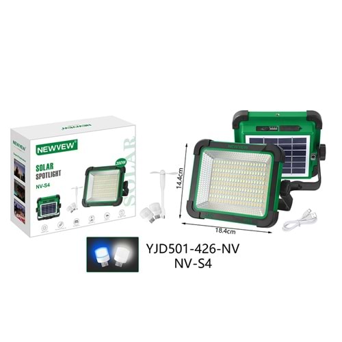 NEWVEW SOLAR SPOT IŞIĞI NV-S4 200W
