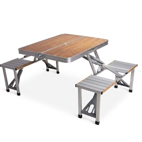 CHANODUG 2555033 ALÜMİNYUM KATLANIR PİKNİK OTURMA SETİ PICNIC TABLE