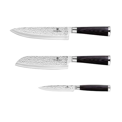 BERLİNGERHAUS BH-2484 BIÇAK SET 3 PARÇA PASLANMAZ ÇELİK
