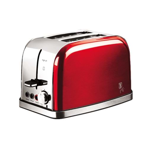 BERLİNGERHAUS BH-9388 EKMEK KIZARTMA MAKİNESİ 2 GÖZLÜ BORDO
