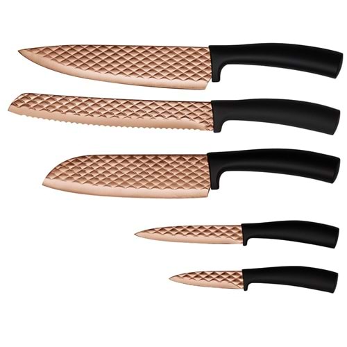 BERLİNGERHAUS BH-2612 BIÇAK SETİ 5 PARÇA ROSE GOLD