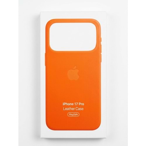 SUNİX DERİ KILIF İPHONE 17 PRO TURUNCU