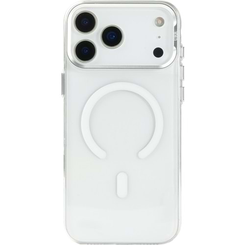 URR RAİNBOW CRYSTAL KILIF İPHONE 17 PRO MAX BEYAZ