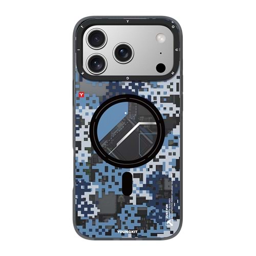 YOUNGKİT KAMUFLAJ İPHONE 17 PRO MAX MAVİ