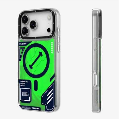 YOUNGKİT TASARIM KILIF İPHONE 17 PRO MAX YEŞİL