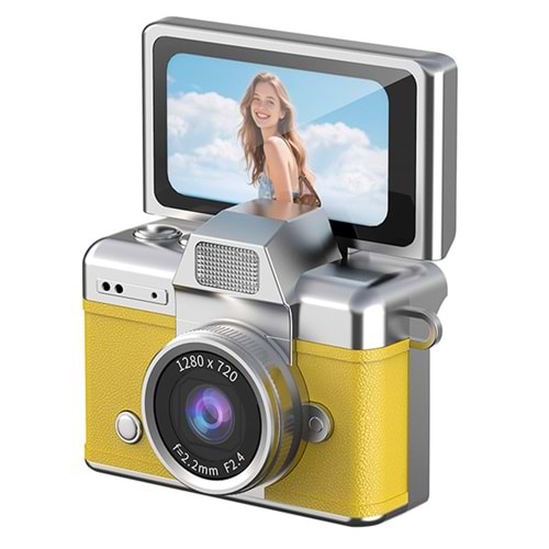 ABBRUCH MİNİ FLİP DİGİTAL CAMERA SARI LK-027