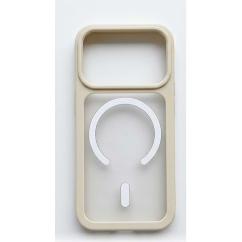 SUNİX IPHONE 18 PRO MAGESAFE KILIF KREM