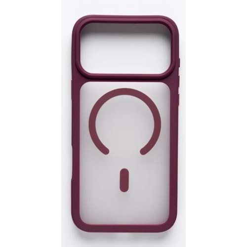 SUNİX IPHONE 18 PRO MAX MAGESAFE KILIF BURGONYA
