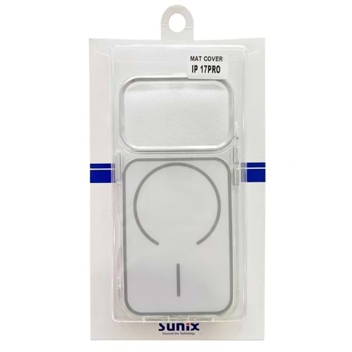 SUNİX MAT KILIF İPHONE 17 PRO BEYAZ