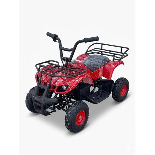DEMİR ARKALIKLI 24V ATV MOTOR KIRMIZI