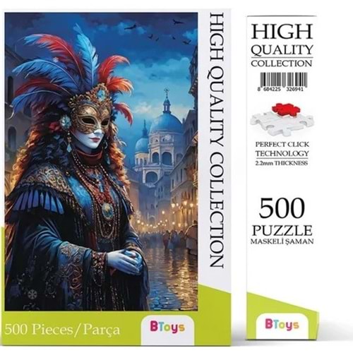 MASKELİ ŞAMAN PUZZLE 500 PARÇA