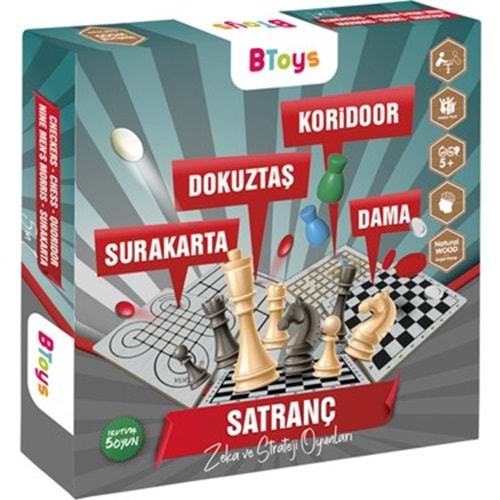 BTOYS 5 İN 1 MASA OYUNLARI SET
