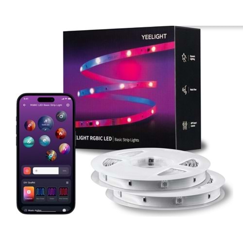 YEELIGHT RGBIC AKILLI LED STRIP BASIC 6 METRE
