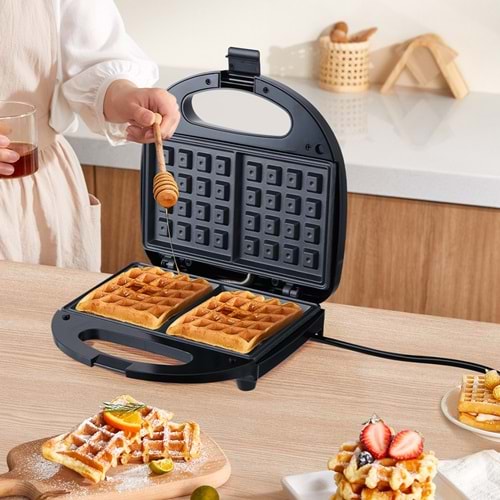 Winning Star ST-9370-H 750W Mini Tost Makinesi | Yapışmaz Panini Press & Sandviç Yapma Makinesi