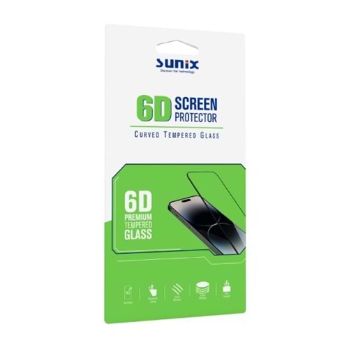 SUNİX 6D SİYAH KENAR S26 ULTRA KIRILMAZ CAM