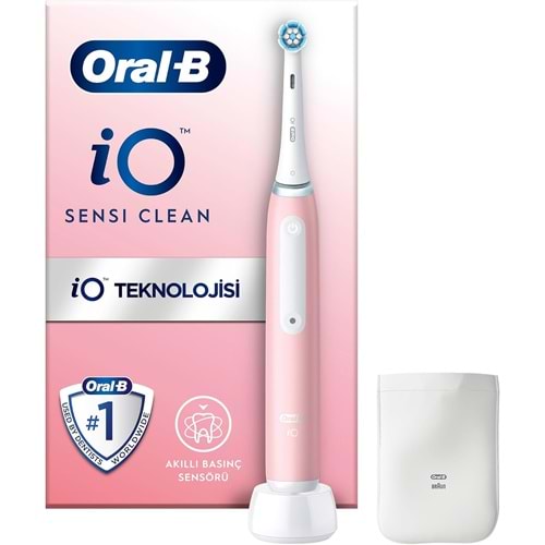ORAL-B IO ŞARJLI DİŞ FIRÇASI SENSİ CLEAN, PEMBE
