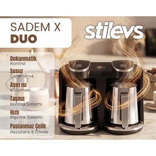 SADEM X DUO ÇİFTLİ TÜRK KAHVESİ MAKİNESİ
