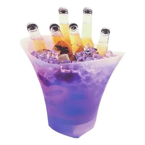BLUETOOTH LED IŞIKLI KARAOKE HOPARLÖR BUZ KOVASI 2656118