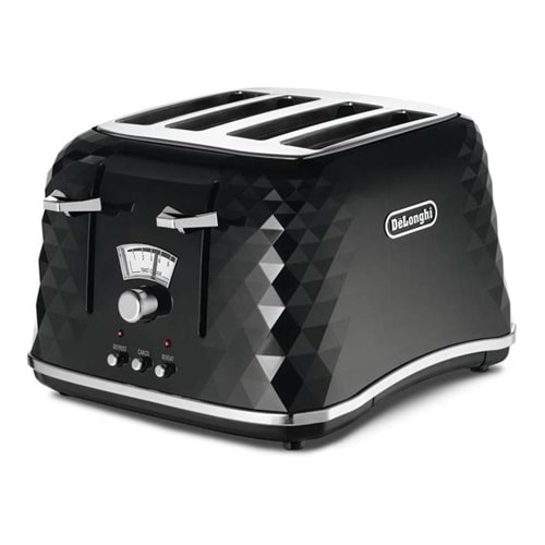 DELONGHI BRILLANTE 4 DİLİMLİ EKMEK KIZARTMA MAKİNESİ - SİYAH CTJ4003BK