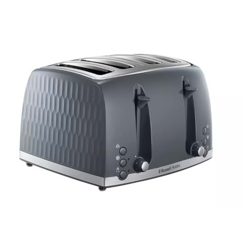 RUSSELL HOBBS 26073 HONEYCOMB 4 DİLİMLİ EKMEK KIZARTMA MAKİNESİ - GRİ